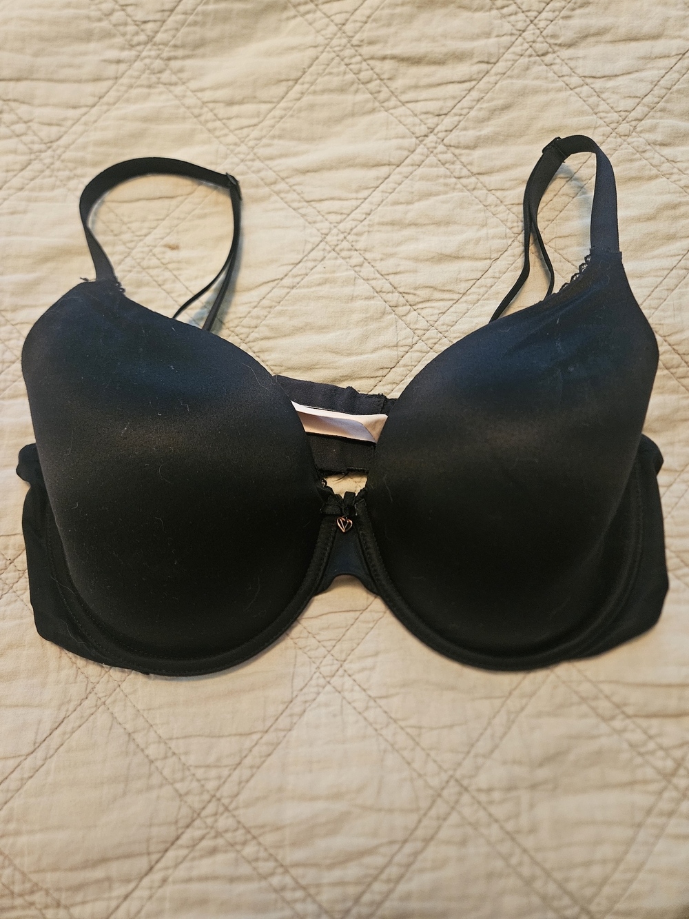 Victoria's Secret Black T-Shirt Bra with Light Padding